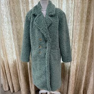NWT Kendall & Kylie Sage Teddy Jacket